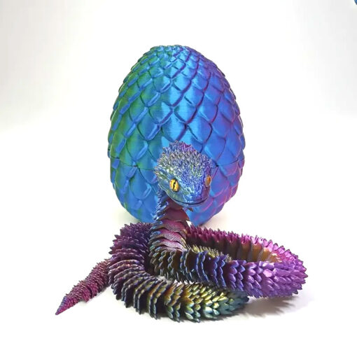 Snake and Egg 3D Printed Pet